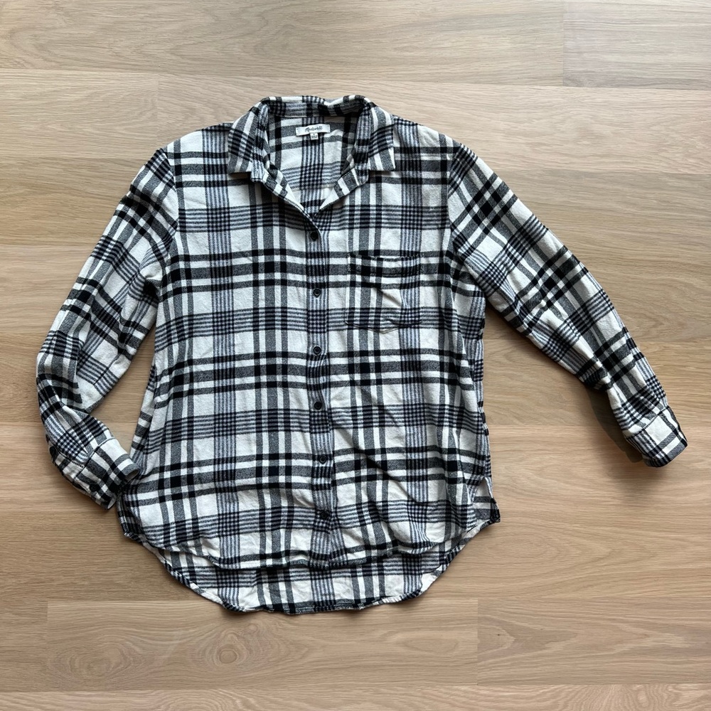 Madewell Plaid Ex Boyfriend Button Down